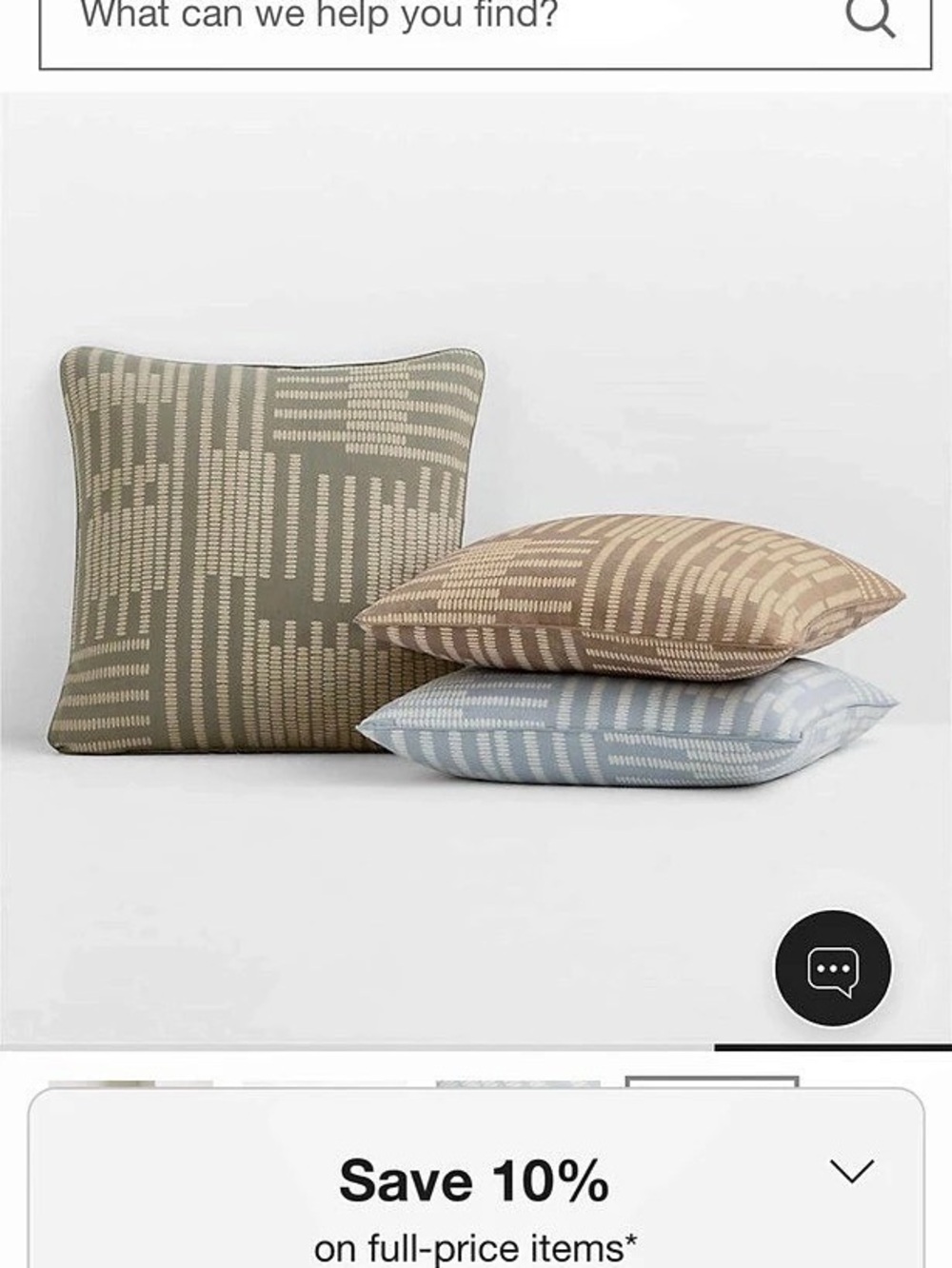 2 Crate and Barrel Geometric Accent Pillow covers 20x 20 Blue & cream
